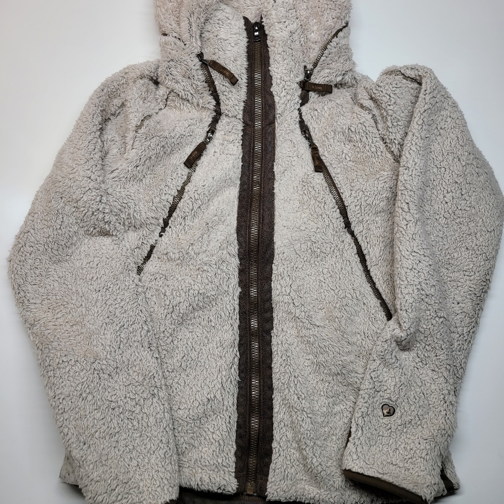 Kuhl full zip sherpa hoodie women's medium